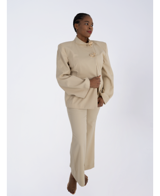 Imperial Beige Couture Suit